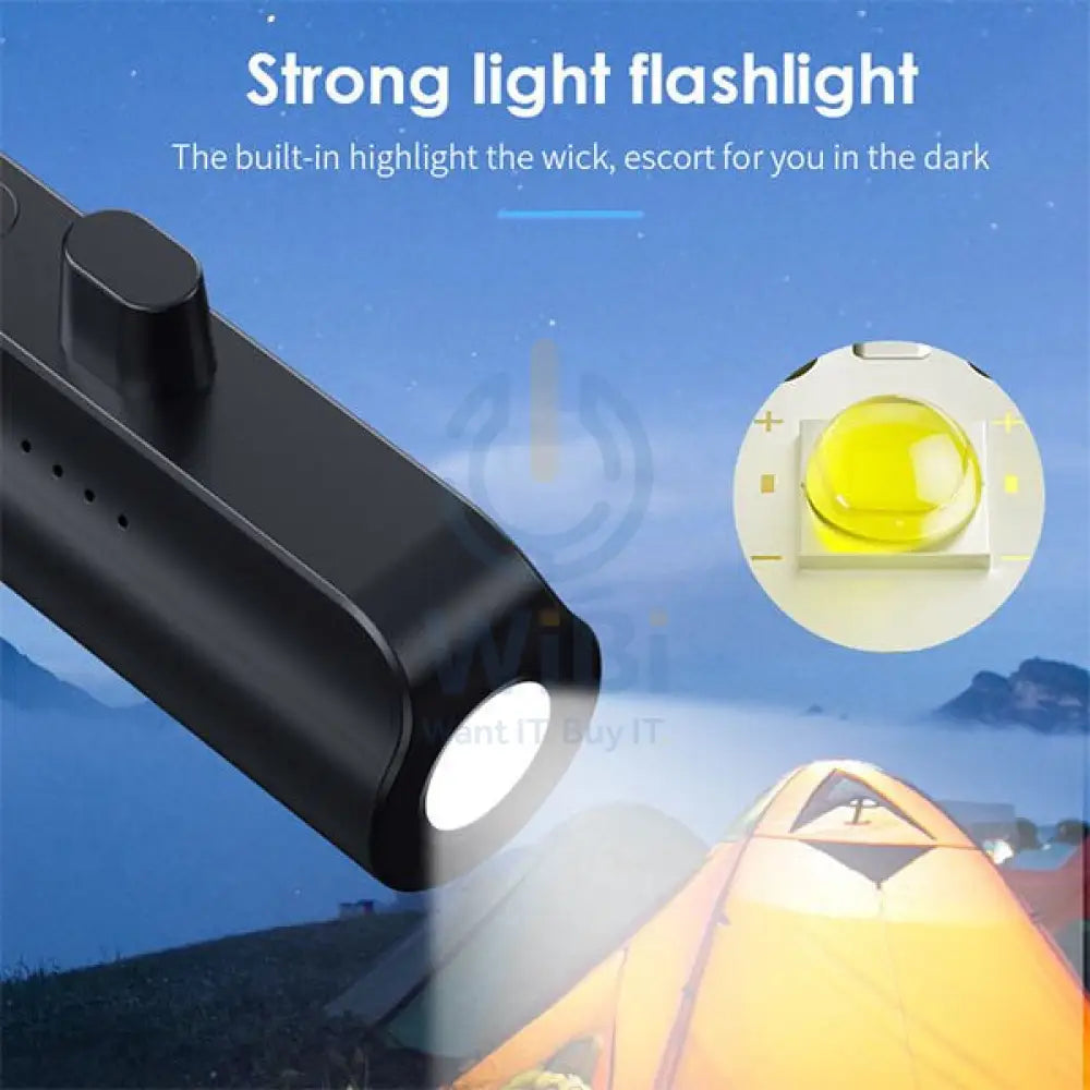 Engage 18W Ultra Compact 5000mAh 18W Pocket Power Bank with Torch for iPhone - Black Accessories > Power Bank