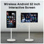 ENGAGE Android Rotating Touch Screen with Built-In Camera - 32’’ / 128GB / 8GB / 4G / USB-A / Wi-Fi / HDMI Monitors &