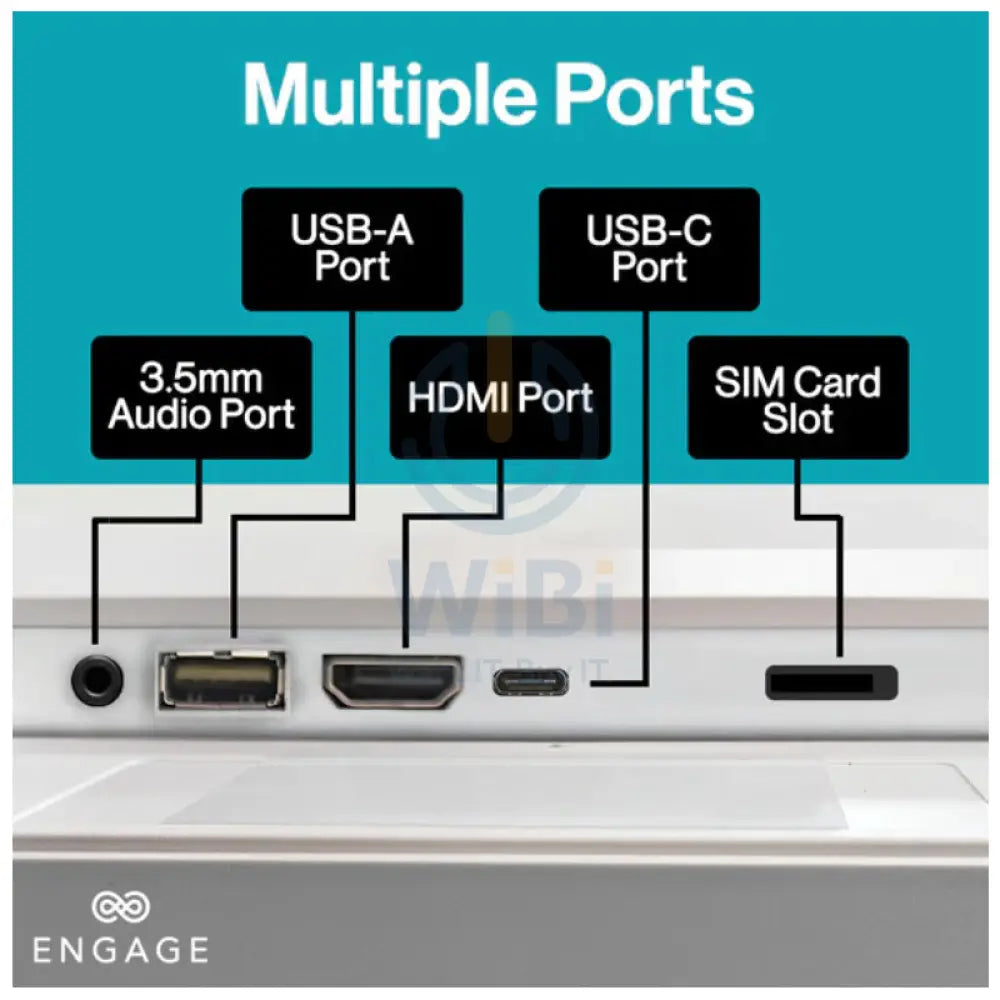 ENGAGE Android Rotating Touch Screen with Built-In Camera - 32’’ / 128GB / 8GB / 4G / USB-A / Wi-Fi / HDMI Monitors &
