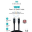 Engage PD Super Fast Charging Type-C to Type-C Cable 100W 1 Meter - Black Accessories > Cables & Converters > Cables