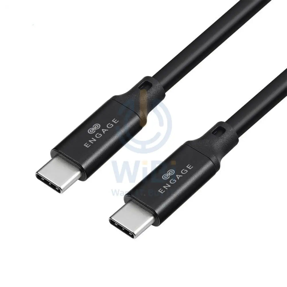 Engage PD Super Fast Charging Type-C to Type-C Cable 100W 1 Meter - Black Accessories > Cables & Converters > Cables