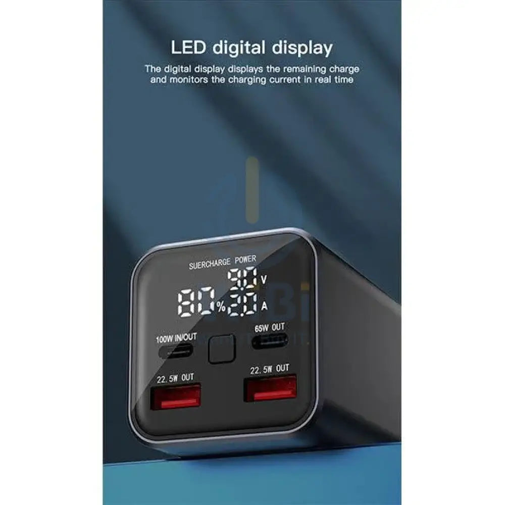 Engage Super Charge Powerbank with LED Display - 20000mAh / 100W / Black Accessories > Power Bank