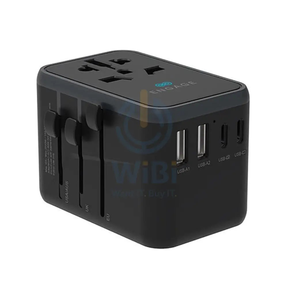 Engage Universal Travel Charger - 3PD Port / 65W / Black Accessories > Power Adapters