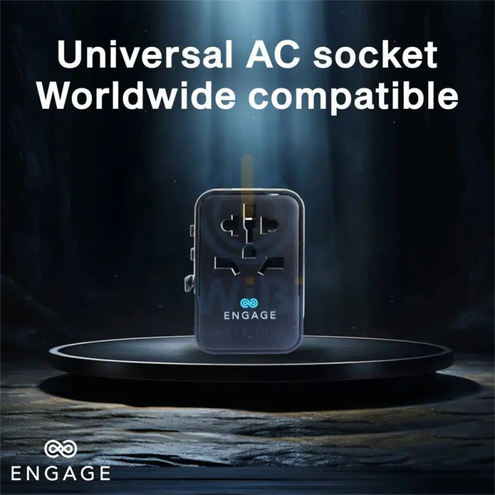 Engage Universal Travel Charger - 3PD Port / 65W / Black Accessories > Power Adapters