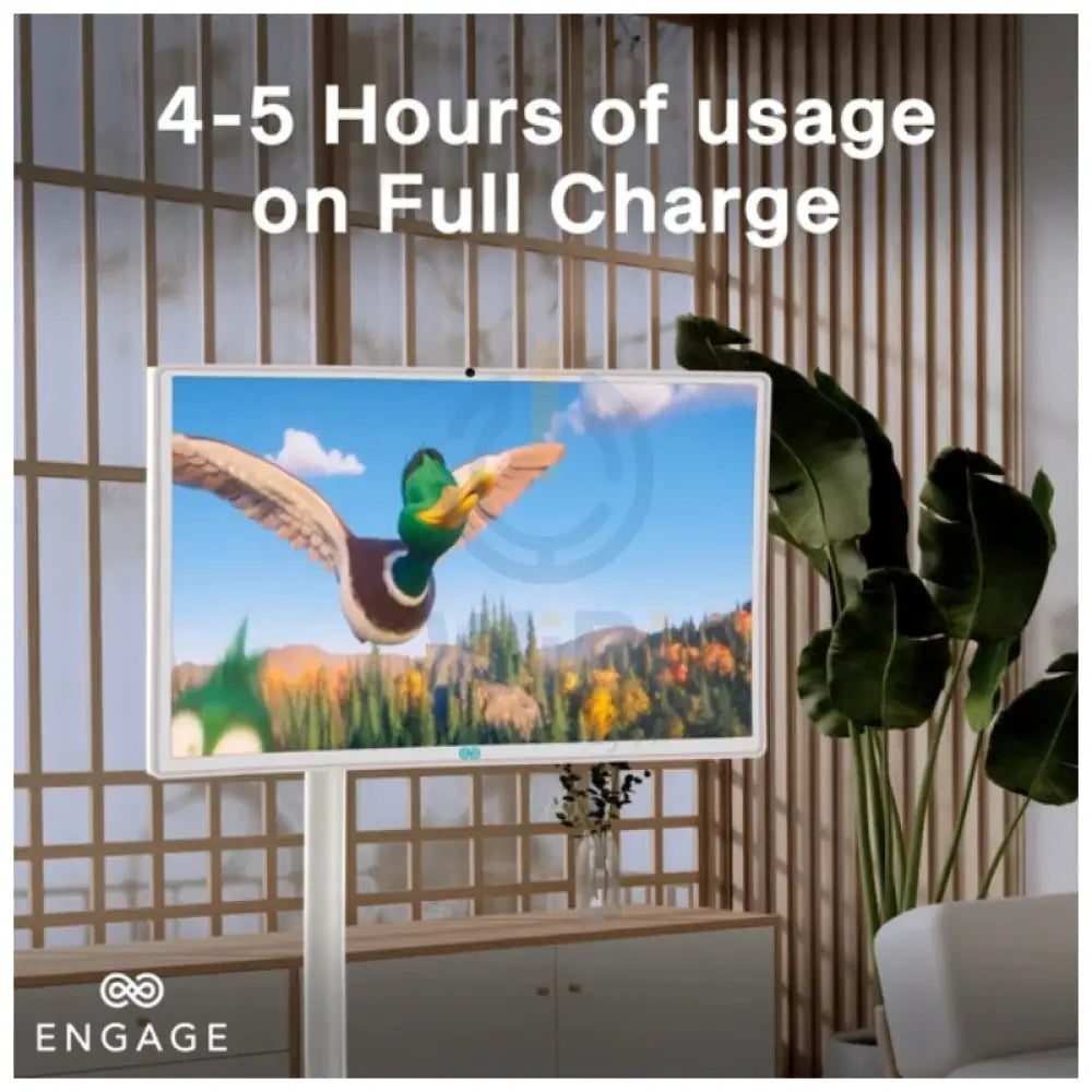 ENGAGE Wireless Android Interactive Screen With Built-In Camera - 32’’ / 128GB / 8GB / Wi-Fi / USB-A / HDMI Monitors &