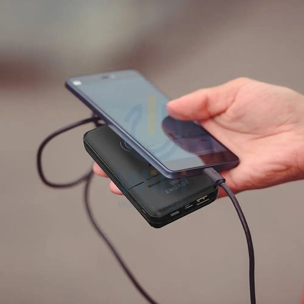 Engage Wireless Power Bank 10000Mah Multi-Functional Box PD 20W - Black Accessories > Power Bank
