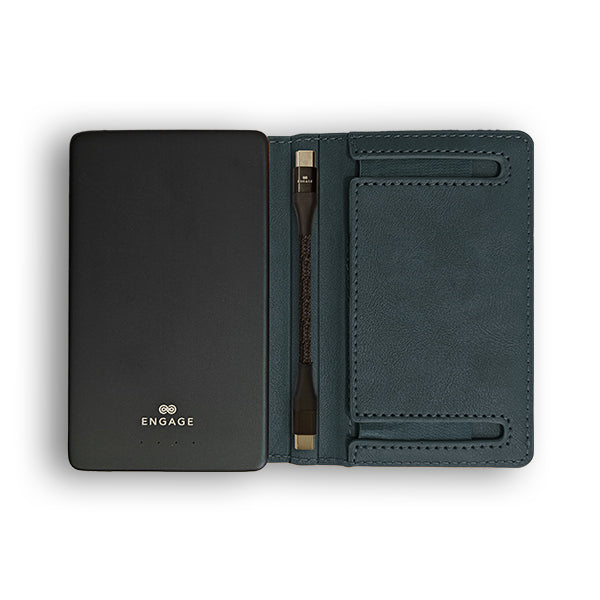 Engage 5000Mah Magnetic Powerbank Wallet (Blue)