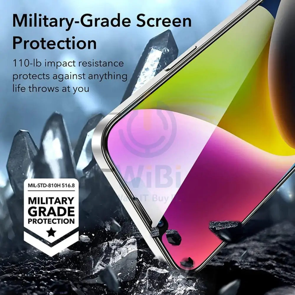 ESR Armorite edge to edge Tempered Glass Screen Protector - Apple iPhone 14 Plus / Apple iPhone 13 Pro Max- Pack of 2