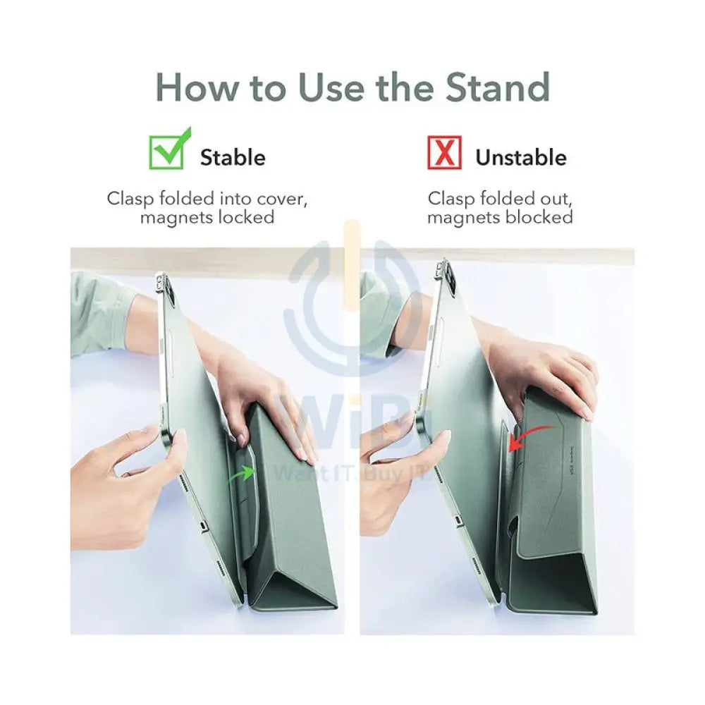 ESR Ascend Trifold Case - Apple iPad Pro 11 Gen 4/3/2/1 (2018-2022) / Forest Green Accessories > Mobiles & Tablets >