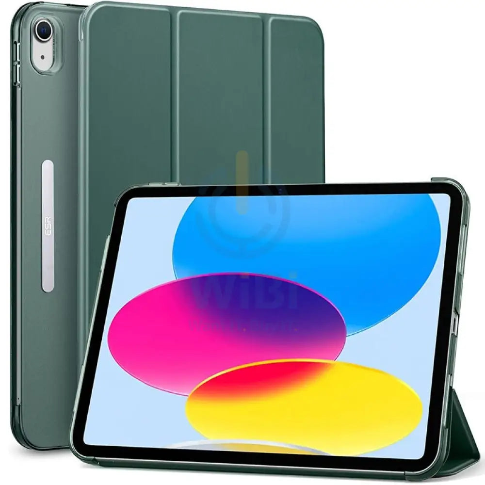 ESR Ascend Trifold Case With Kick-Stand - Apple iPad (10th Gen) / 10.9inch / Forest Green Accessories > Mobiles &