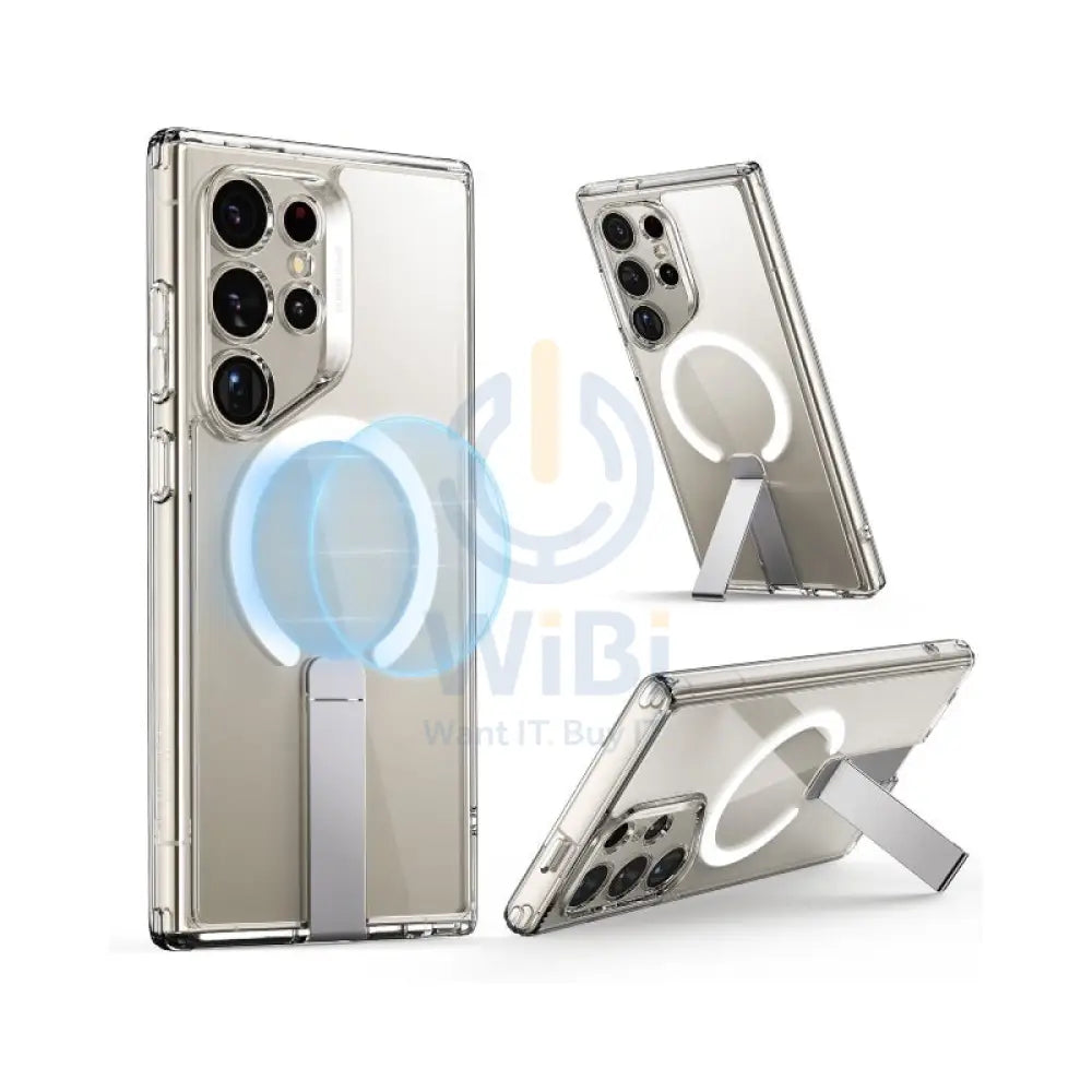 ESR Boost Flickstand Case (HaloLock) - Samsung Galaxy S24 Ultra / Clear Accessories > Mobiles & Tablets > Mobiles >