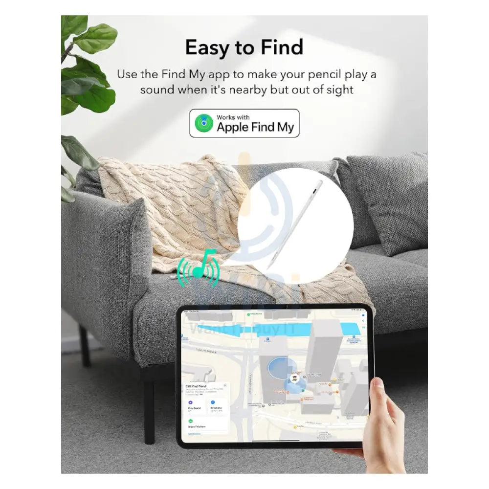 ESR Geo Digital Pencil With Find My - White Accessories > Mobiles & Tablets > Tablets > Stylus & Pencil