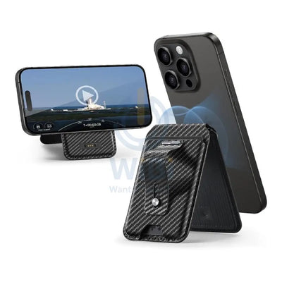 ESR HaloLock Geo Wallet Grip Stand - Carbon Fiber Accessories > Head Phones Holder