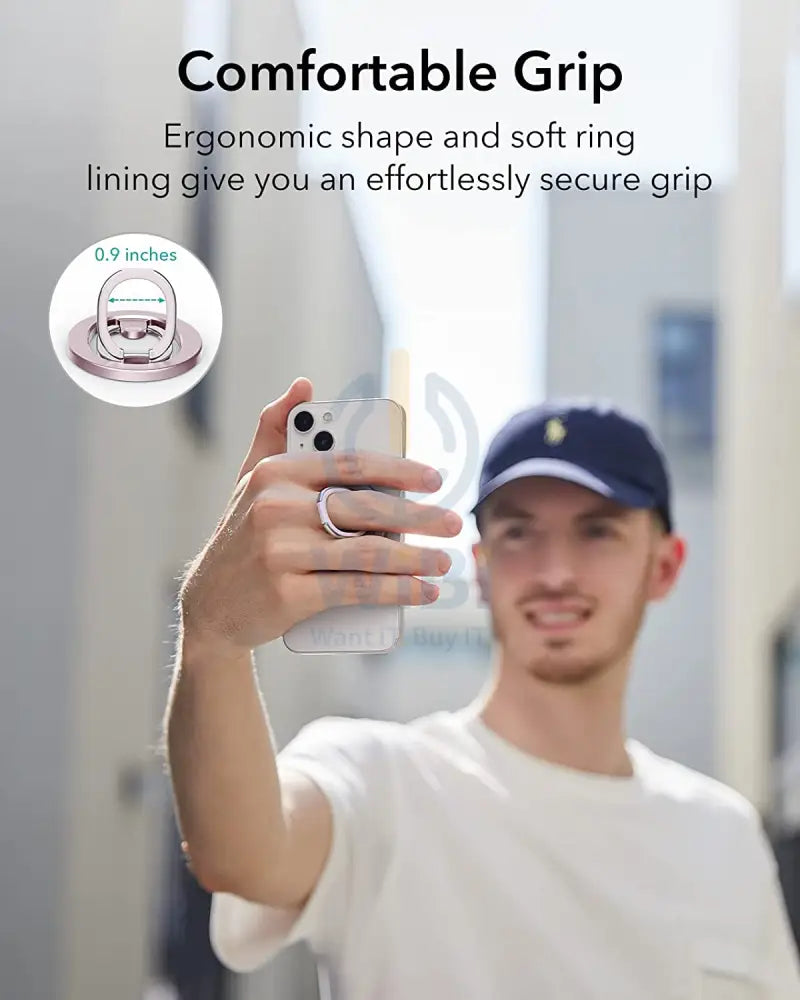 ESR HaloLock Ring Stand - Pastel Pink Accessories > Mobiles & Tablets > Mobiles > Mobile Holder / Stands