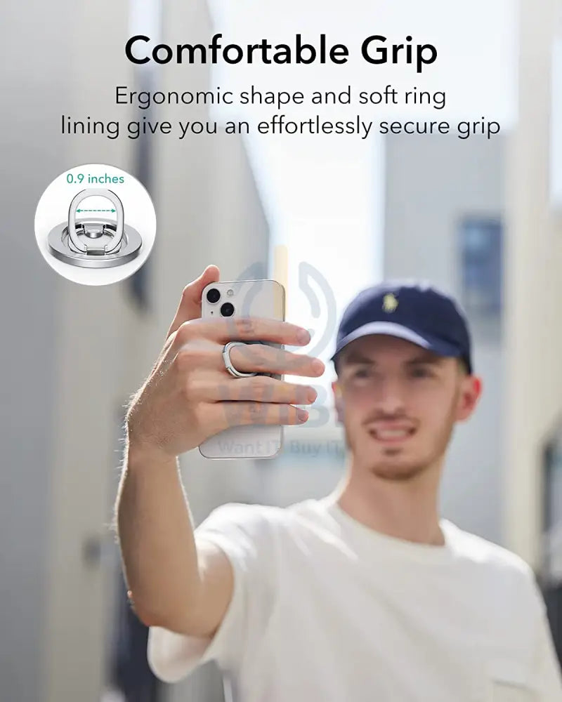 ESR HaloLock Ring Stand - Silver Accessories > Mobiles & Tablets > Mobiles > Mobile Holder / Stands