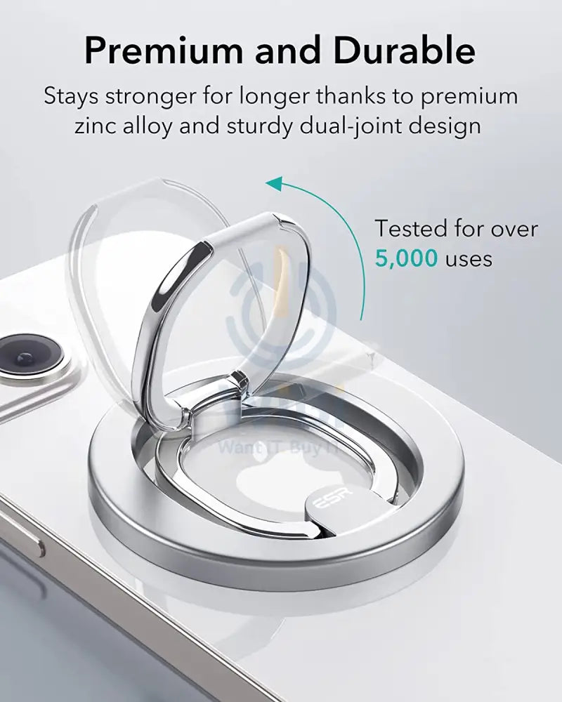 ESR HaloLock Ring Stand - Silver Accessories > Mobiles & Tablets > Mobiles > Mobile Holder / Stands
