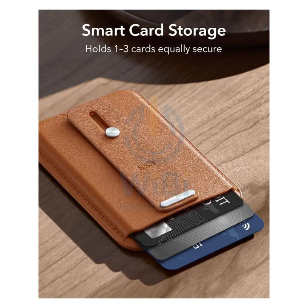 ESR Magsafe Leather Grip Wallet - Caramel Brown Accessories > Mobiles & Tablets > Mobiles > Grips