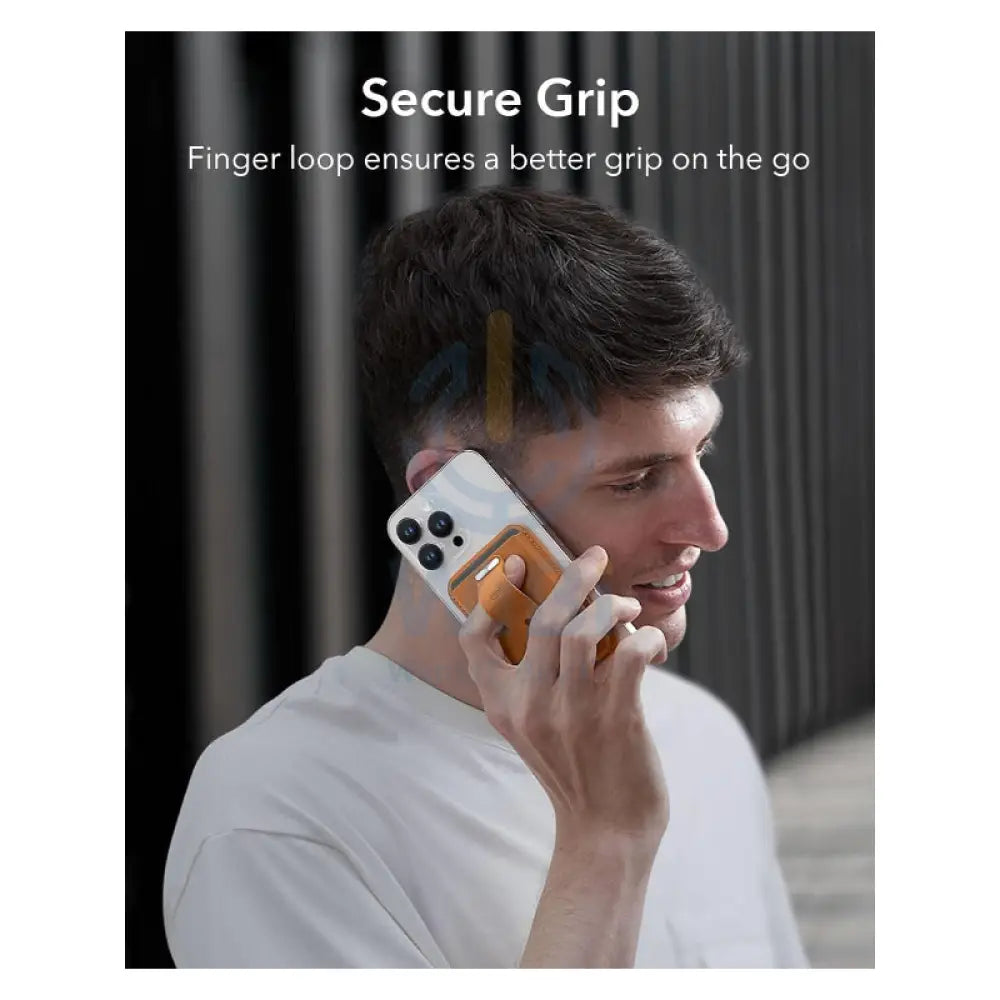 ESR Magsafe Leather Grip Wallet - Caramel Brown Accessories > Mobiles & Tablets > Mobiles > Grips