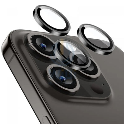 ESR Premium Clear 9H Fullcover Tempered Glass Camera Protector - Apple iPhone 15 Pro/15 Pro Max / Black Accessories >