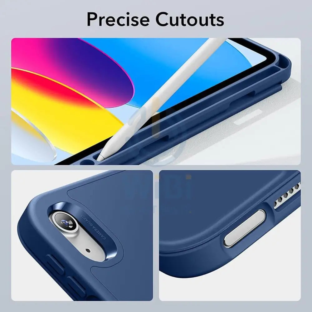 ESR Rebound Pencil Case With Kick-Stand & Pen Holder - Apple iPad 10.9 2022 (10th Gen) / Navy Blue Accessories >