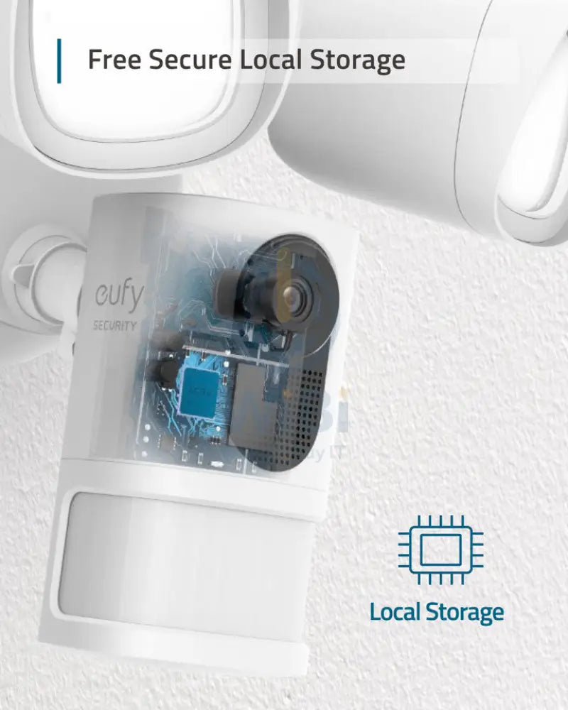 Eufy Smart Floodlight Security Camera HD 1080p - White Cameras > Security Cameras