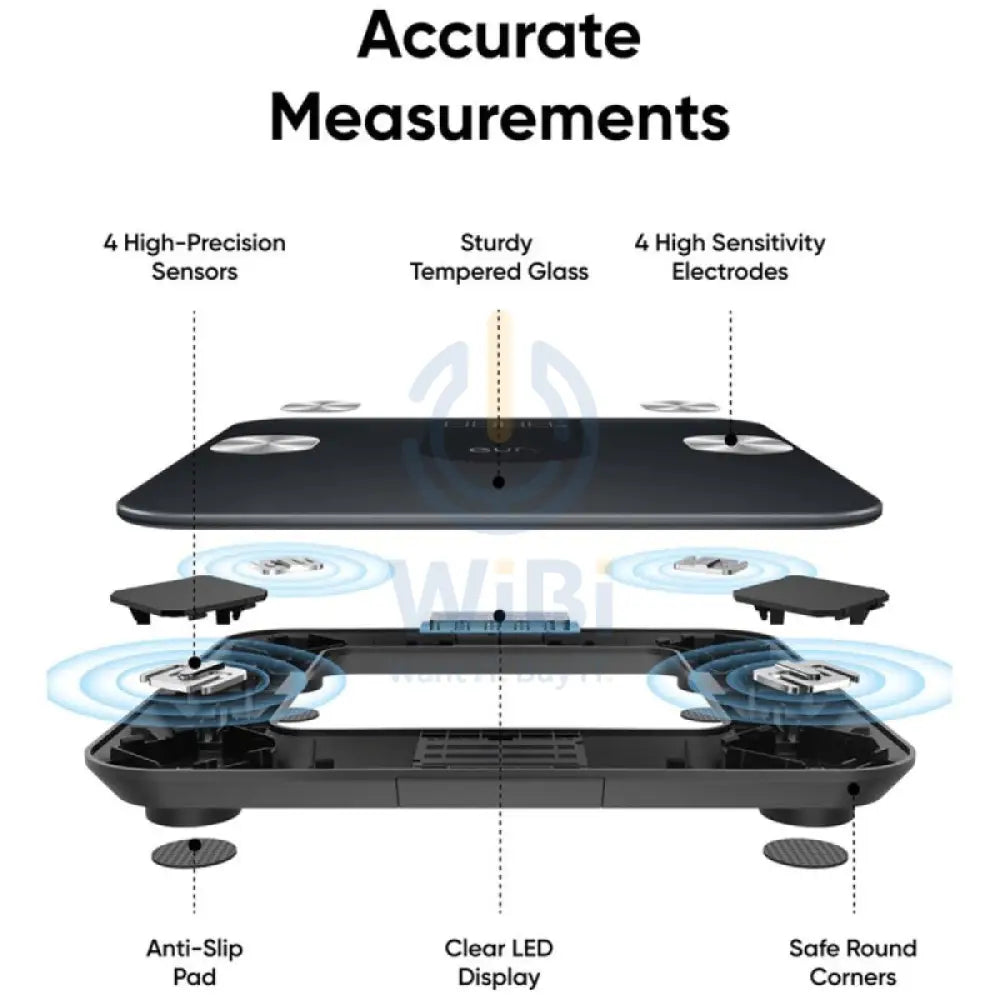 Eufy Smart Scale A1 - Bluetooth / Black Accessories > Smart Devices > Smart Scale