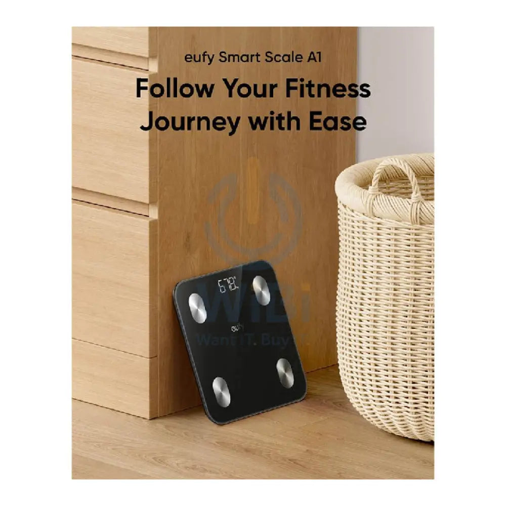 Eufy Smart Scale A1 - Bluetooth / Black Accessories > Smart Devices > Smart Scale