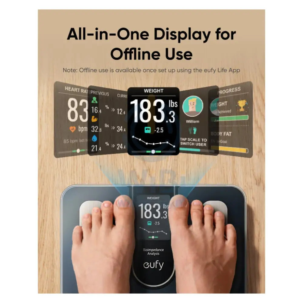 Eufy Smart Scale C20 - Bluetooth / Black Accessories > Smart Devices > Smart Scale