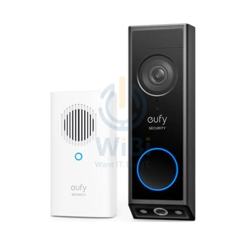 Eufy Video Doorbell E340 Kit With Chime 2K Dual Cameras - Black Accessories > Smart Devices