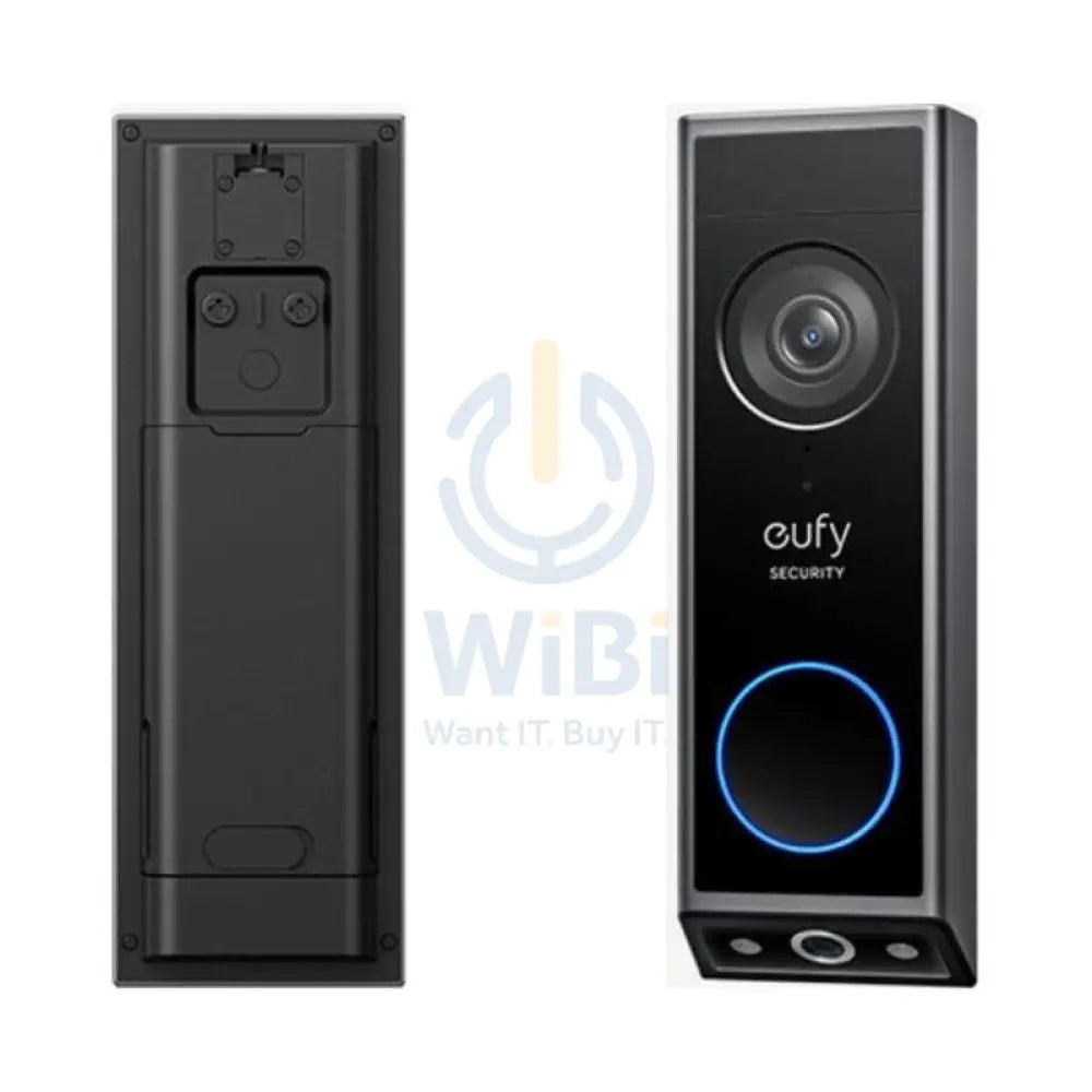 Eufy Video Doorbell E340 Kit With Chime 2K Dual Cameras - Black Accessories > Smart Devices