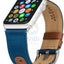 Evutec Apple Watch Band 41/40/38mm Northill - Blue/Saddle Accessories > Smart Watches