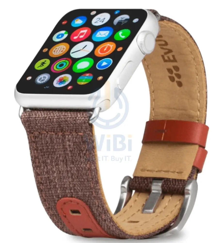 Evutec Apple Watch Band 41/40/38mm Northill - Brigandine/Lava Accessories > Smart Watches > Straps