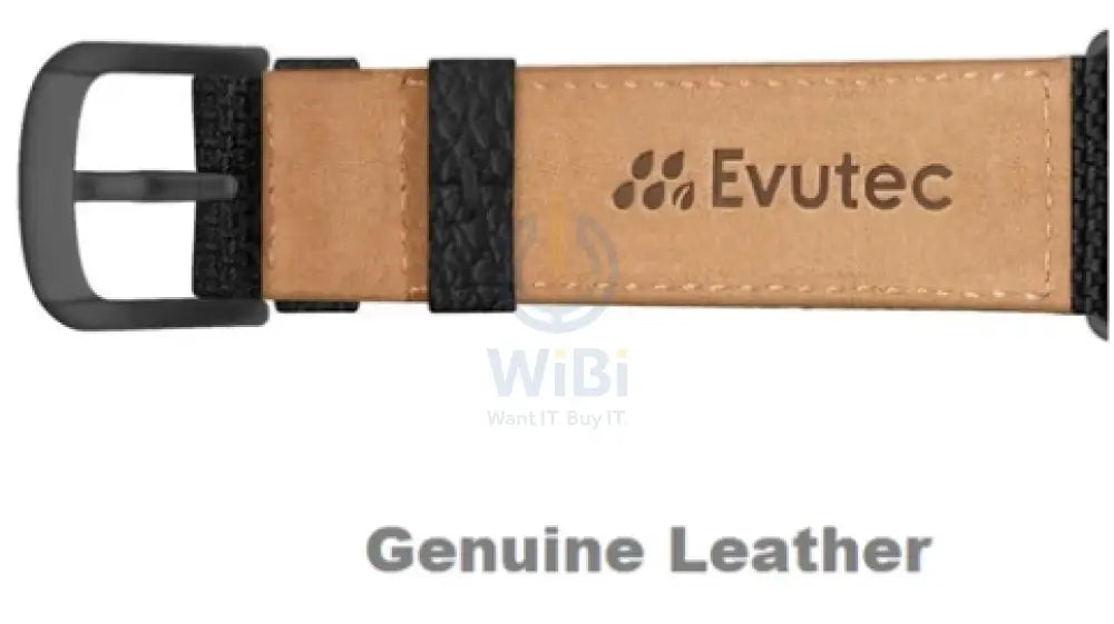 Evutec Apple Watch Band 41/40/38mm Northill - Canvas/Black Accessories > Smart Watches > Straps