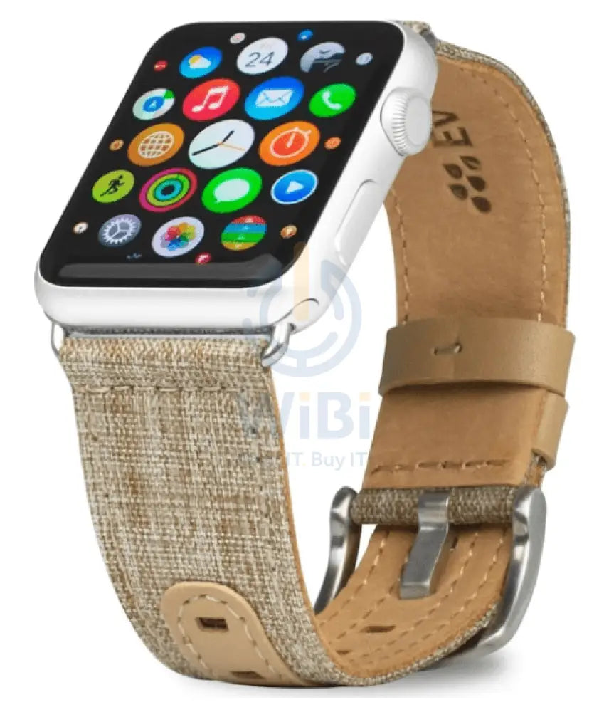 Evutec Apple Watch Band 45mm/44mm/42mm/Ultra Northill - Tweed/Tan Accessories > Smart Watches > Straps