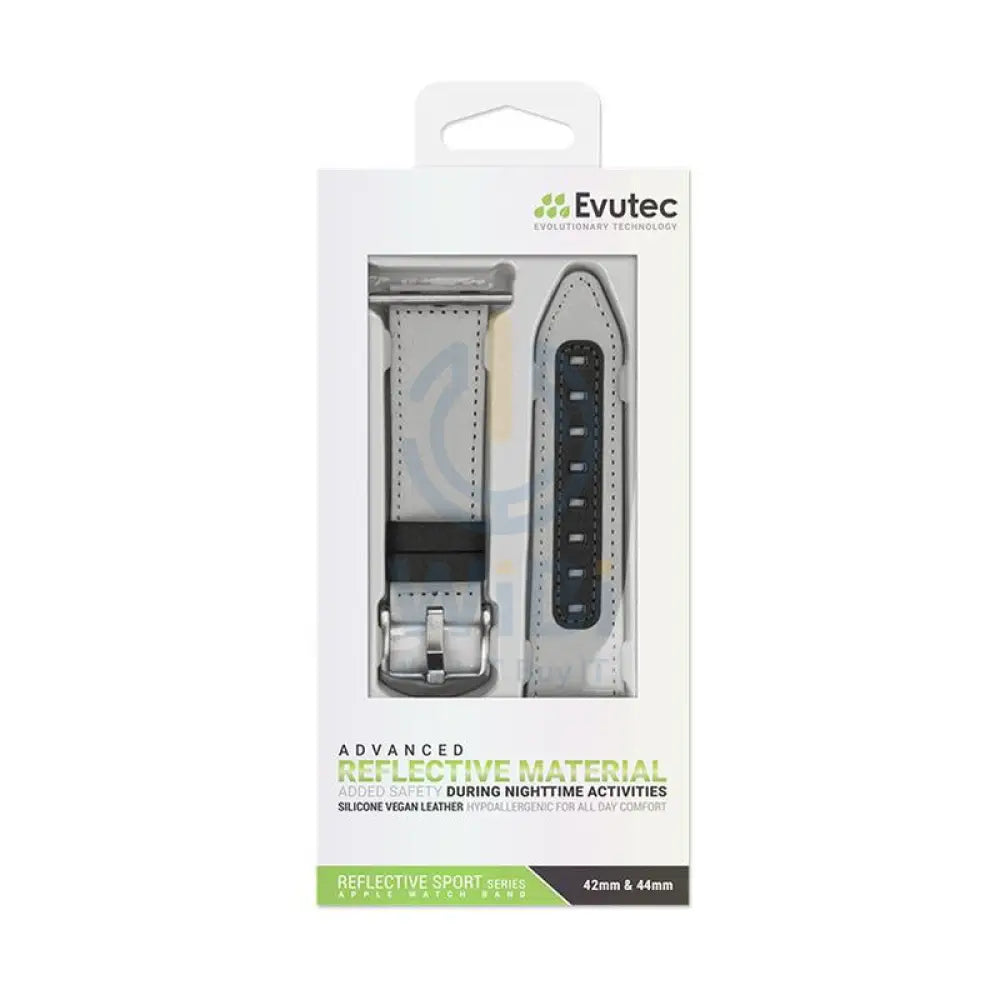 Evutec Apple Watch Band 45mm/44mm/42mm/Ultra Reflective Sport - Starlight Accessories > Smart Watches > Straps