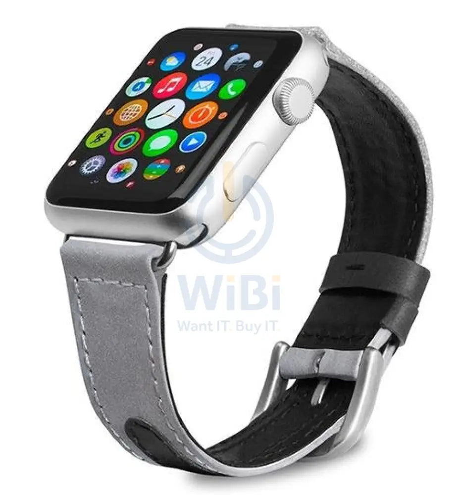 Evutec Apple Watch Band 45mm/44mm/42mm/Ultra Reflective Sport - Starlight Accessories > Smart Watches > Straps
