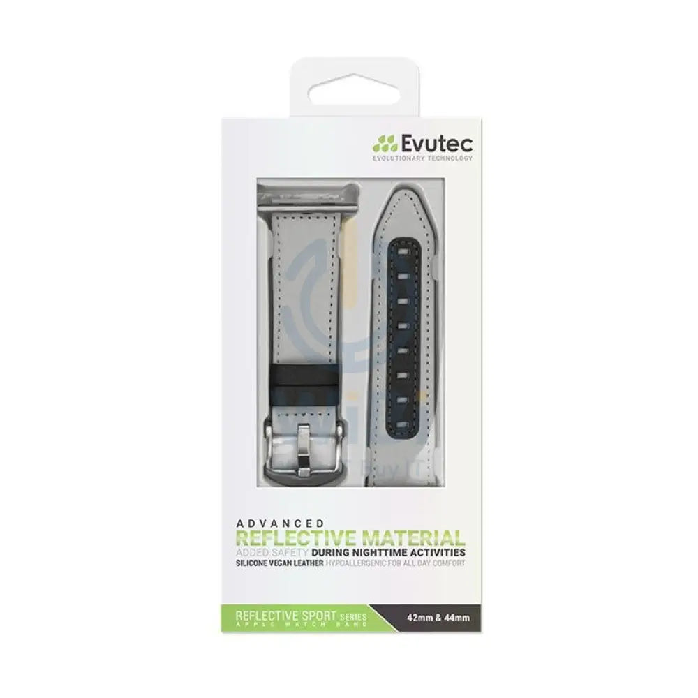 Evutec Apple Watch Band 45mm/44mm/42mm/Ultra Reflective Sport - Starlight Accessories > Smart Watches > Straps