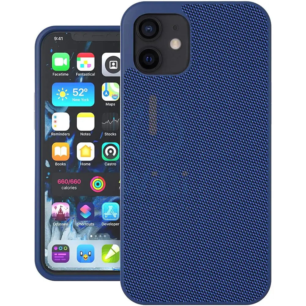 Evutec iPhone 12 mini Ballistic Nylon Case with AFIX + Mount - Blue Accessories > Mobiles & Tablets > Mobiles > Screen