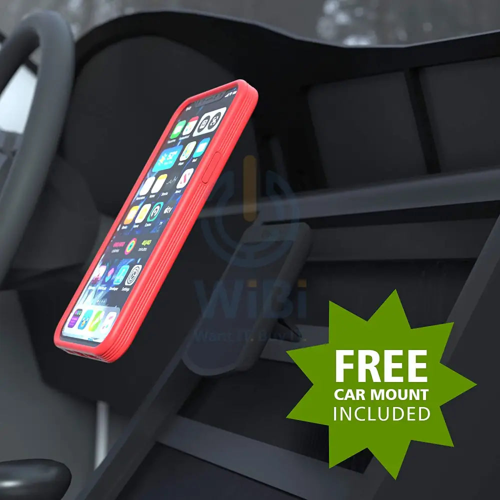 Evutec iPhone 12 mini Ballistic Nylon Case with AFIX + Mount - Red Accessories > Mobiles & Tablets > Mobiles > Screen
