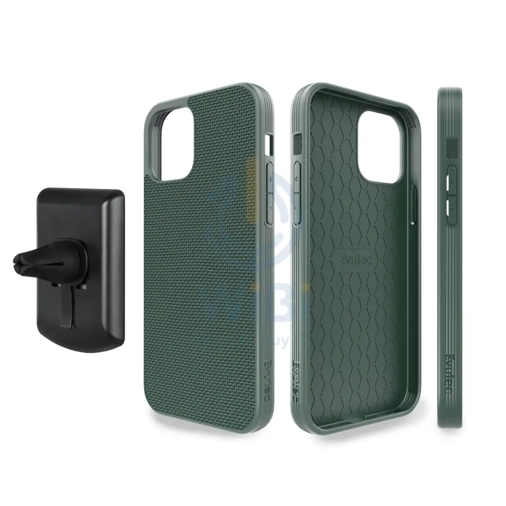 Evutec iPhone 12 / iPhone 12 Pro Ballistic Nylon Case with AFIX + Mount - Green Accessories > Mobiles & Tablets >