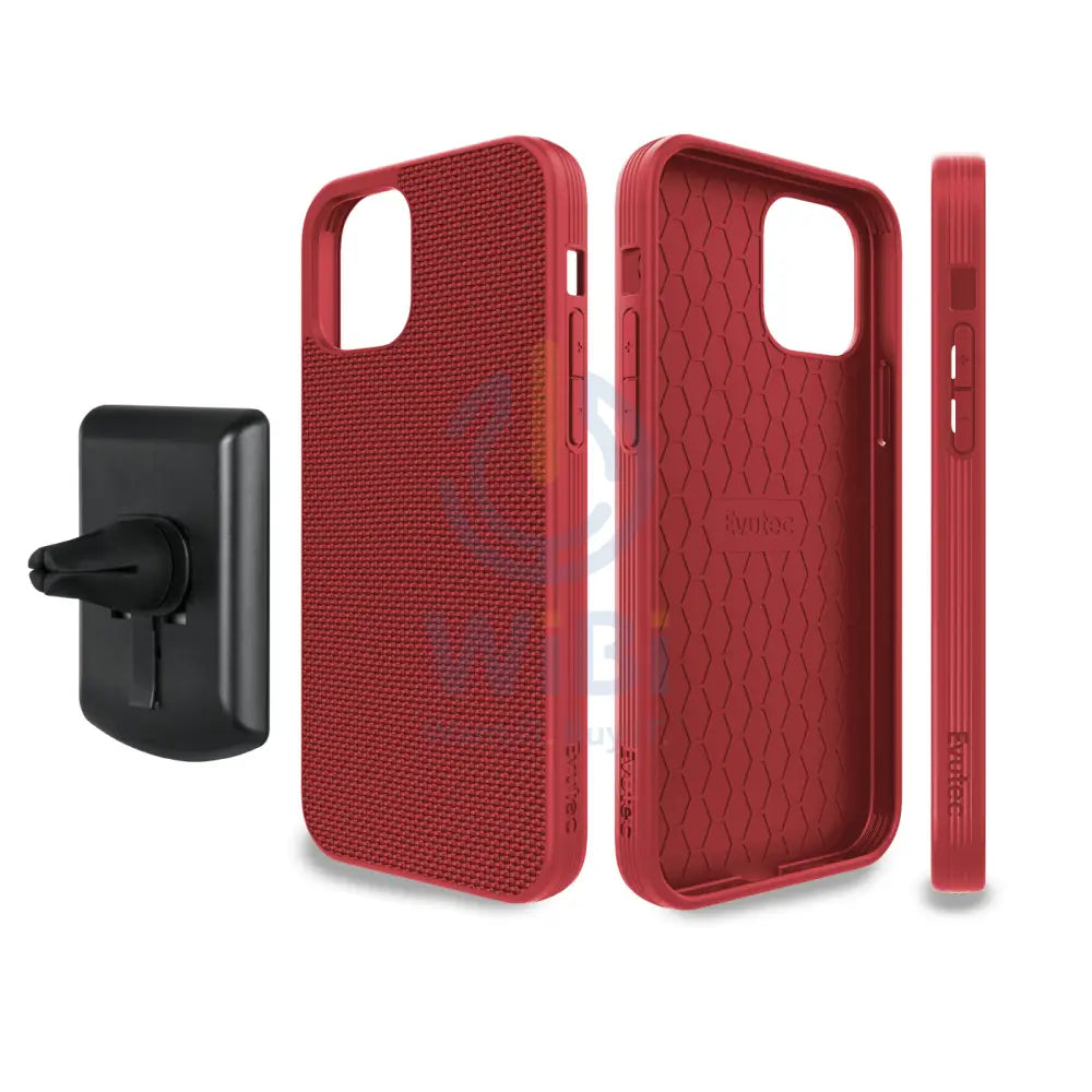 Evutec iPhone 12 / iPhone 12 Pro Ballistic Nylon Case with AFIX + Mount - Red Accessories > Mobiles & Tablets > Mobiles