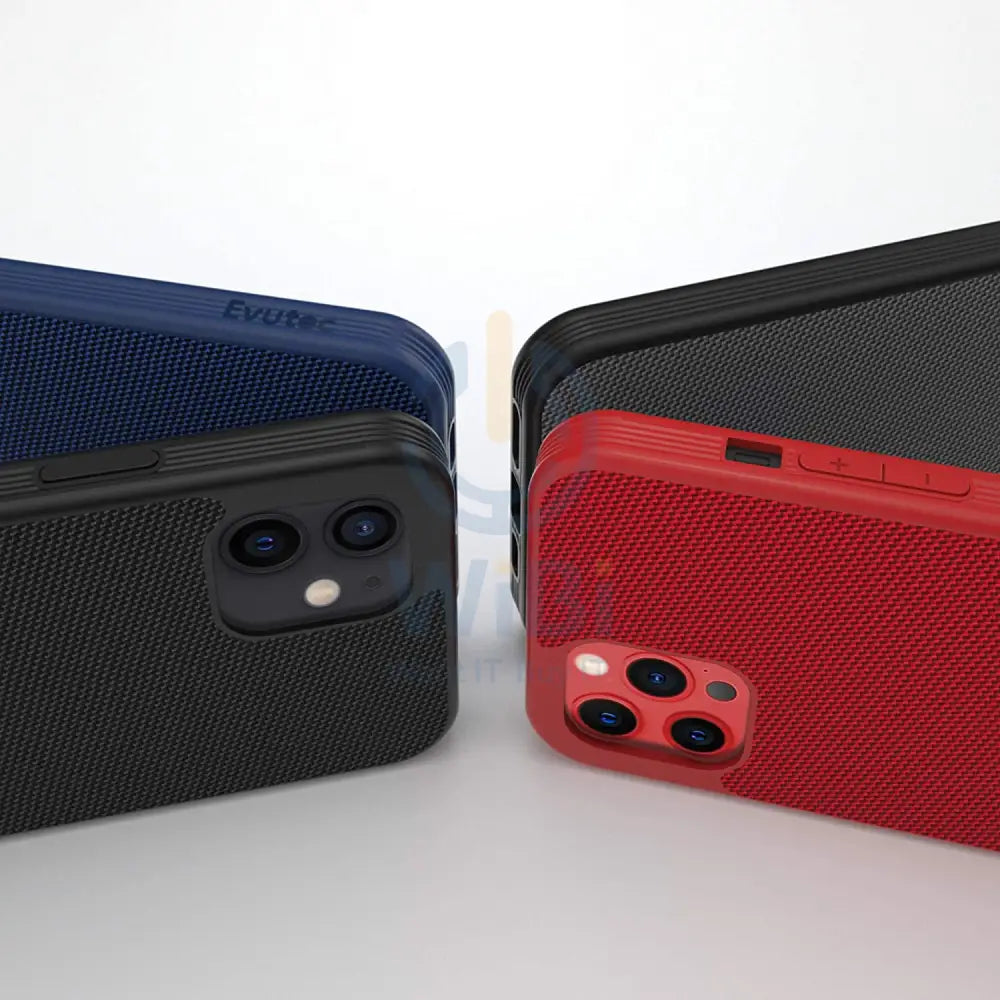 Evutec iPhone 12 / iPhone 12 Pro Ballistic Nylon Case with AFIX + Mount - Red Accessories > Mobiles & Tablets > Mobiles