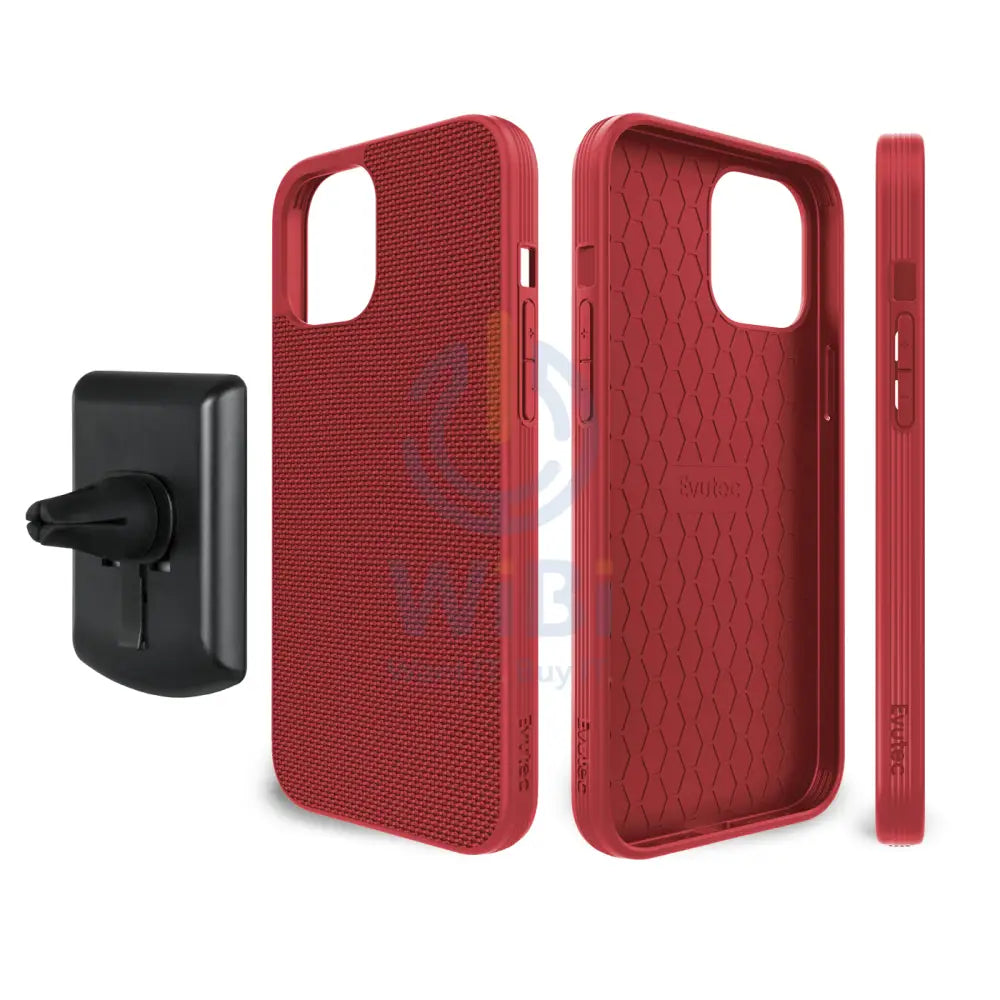 Evutec iPhone 12 Pro Max Ballistic Nylon Case with AFIX + Mount - Red Accessories > Mobiles & Tablets > Mobiles >