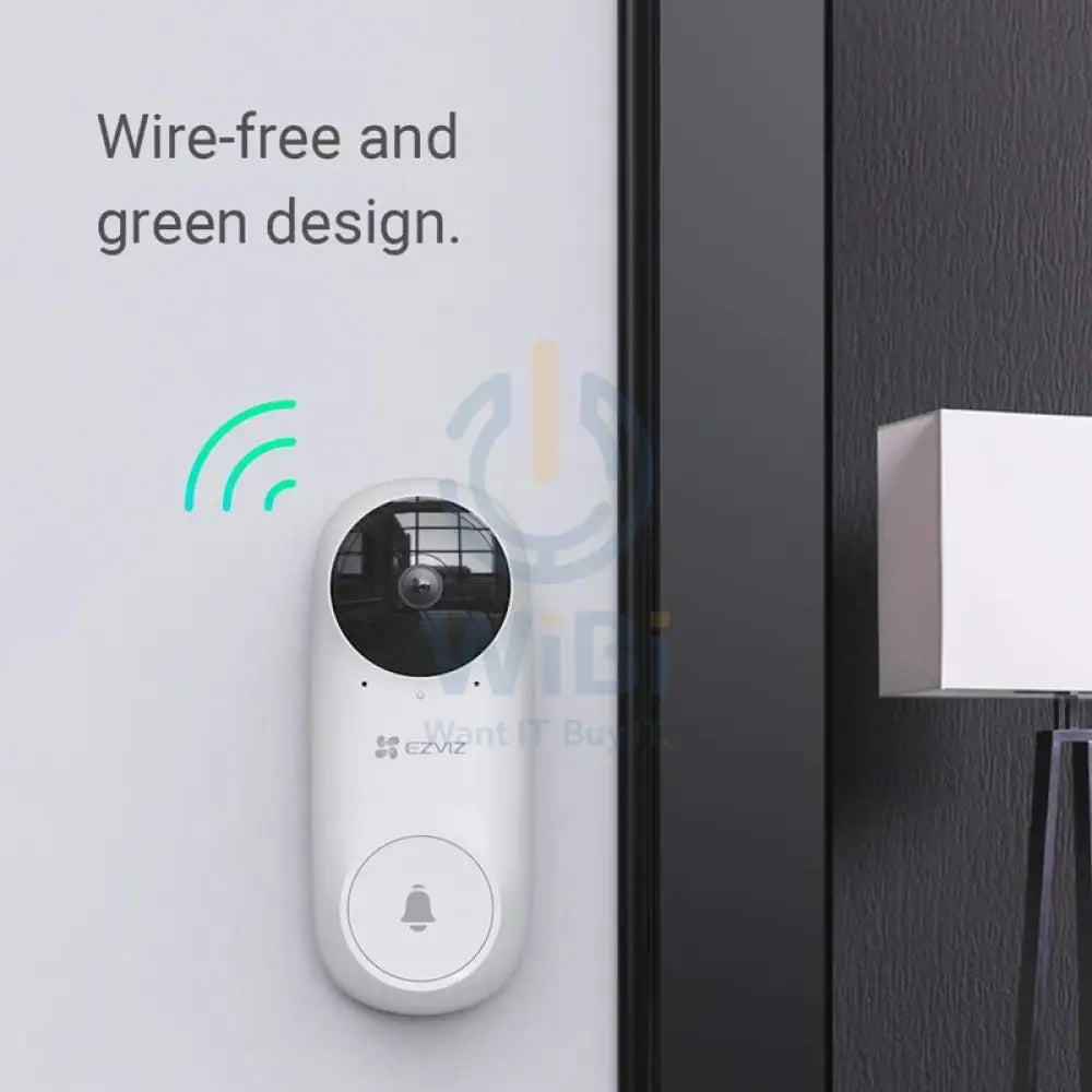 EZVIZ DB2C Kit Wi-Fi Doorbell With Chime - H.265 / White