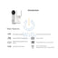 EZVIZ DB2C Kit Wi-Fi Doorbell With Chime - H.265 / White