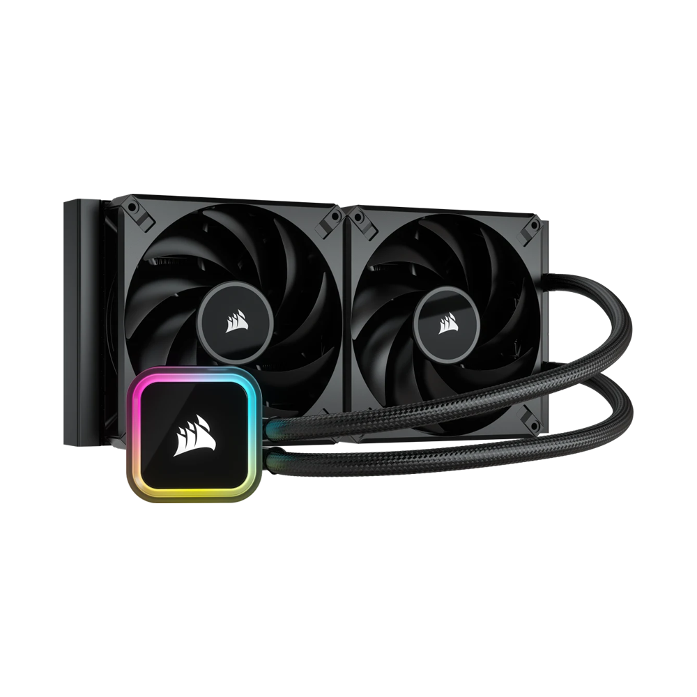 CORSAIR iCUE H115i RGB ELITE Liquid CPU Cooler - Black