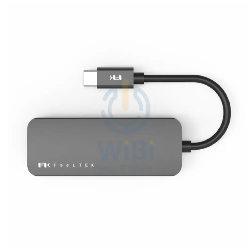 FeelTek 4-in-1 Portable USB-C Hub - Grey Accessories > USB Hub