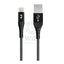 Feeltek Air Lightning to USB-A Cable 180cm (Braid + Metallic) - Black Accessories > Cables & Converters > Cables