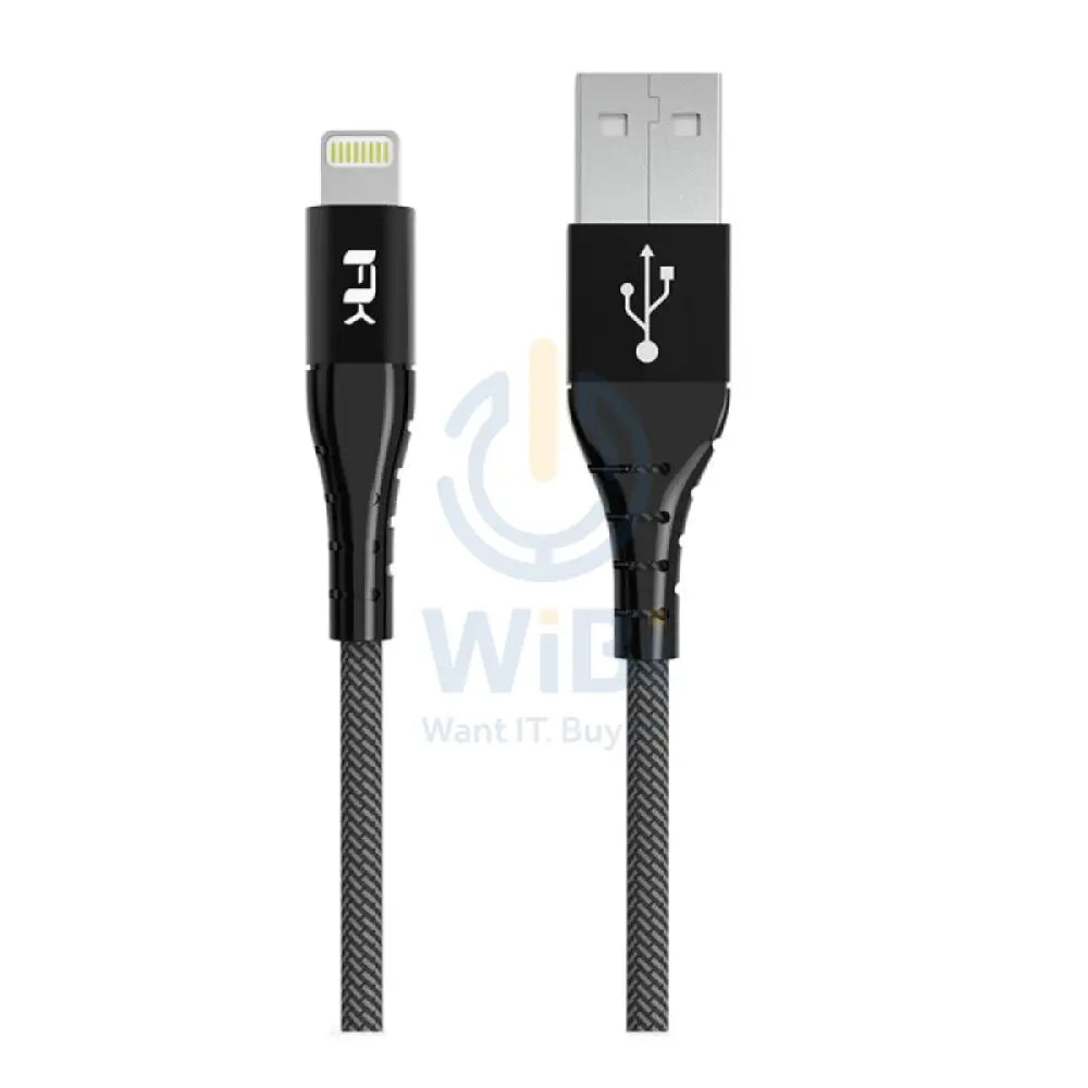 Feeltek Air Lightning to USB-A Cable 180cm (Braid + Metallic) - Black Accessories > Cables & Converters > Cables
