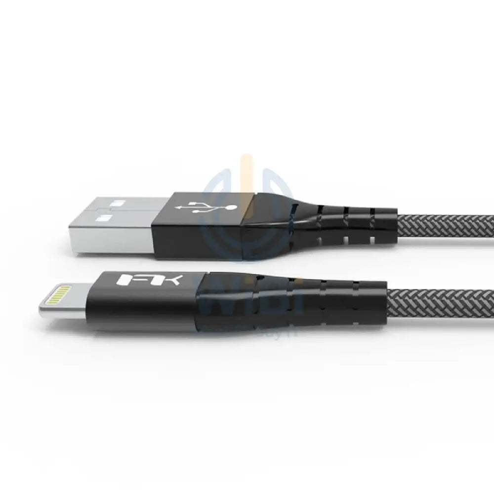Feeltek Air Lightning to USB-A Cable 180cm (Braid + Metallic) - Black Accessories > Cables & Converters > Cables